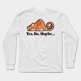 Minimum Effort Kitty - Funny Long Sleeve T-Shirt